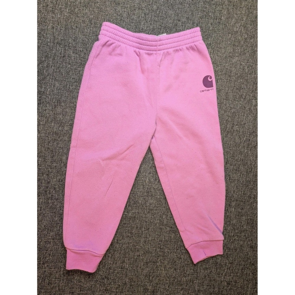 Carhartt Pink Toddler Size 3T Sweatpants Work Logo Pink Gym Joggers Pants